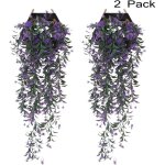 Litzee - 2 pices faux lierreplante artificielle lierrechute de lierrefeuille artificielle de lierrefausses ...