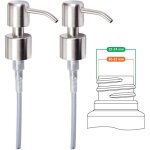Litzee - pompe de rechange pour distributeur de savon liquide - acier inoxydable, inox � finition bross�e, ...