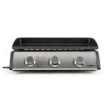 Livoo - plancha gaz 7. 5kw plaque acier maille 61x38cm doc277