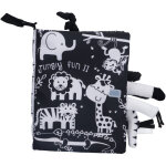 Livre b�b� indestructible noir et blanc avec protection visuelle - �veil et �ducation pr�coce pour nourrisson ...