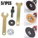 Lling - 3 / 8 '(10mm) perceuse angle meuleuse mandrin adaptateur disque support 2 cl�s ensemble 5 en ...