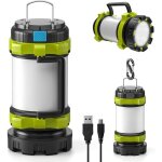 Lling - lanterne de camping led rechargeable, 800mah power bank lampe de camping, 4 modes, ip65 �tanche, ...