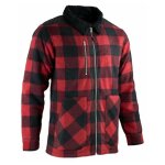 Lma - chemise de travail matelass�e �paisse erable rouge / noir l