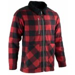 Lma - chemise de travail matelass�e �paisse erable rouge / noir 3xl