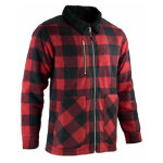Lma - chemise de travail matelass�e �paisse erable rouge / noir xl