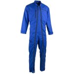 Lma - combinaison de travail double zip unie multipoche tracto bleu m