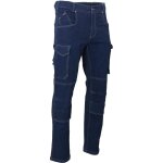 Lma - jean de travail multipoches � genouill�res en denim stretch baril denim 54