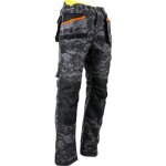 Lma - pantalon canvas avec poches genouill�res renforc� imperm�able donjon camouflage kaki 38