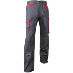 Lma - pantalon de travail 110821 lin taille 52 bicolore gris / rouge multipoches