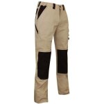 Lma - pantalon de travail multipoches avec genouill�re �t� pluton ripstop beige / noir 38