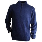 Lma - pull hiver avec col camionneur zippé tablette bleu foncé s Lma - pull hiver avec col camionneur zippé tablette bleu foncé s