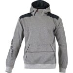 Lma - sweat � capuche de travail renforc� avec col haut zipp� cyber gris s