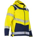 Lma - veste softshell authentic hv viseur 2227 - jaune fluo / marine - 2xl