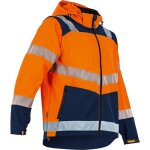 Lma - veste de travail softshell authentic hv cible - marine / orange fluo 6xl - 10