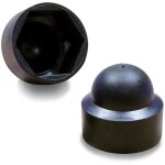 100 pices cache vis crou de protection m8 clef de 13 mm15mm - plastique noir - lntyq