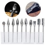 10pcs fraises rotatives en carbure de tungstène avec tête de meulage pour outils rotatifs dremel, forage ... 10pcs fraises rotatives en carbure de tungstène avec tête de meulage pour outils rotatifs dremel, forage ...