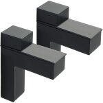 Lntyq 2 pièces support de tablette en verre réglable, support Étagère murale en alliage de zinc, pince ... Lntyq 2 pièces support de tablette en verre réglable, support Étagère murale en alliage de zinc, pince ...