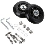 Lot de 2 roulettes de rechange pour valises , kits de rparation de roues de valise, cls et vis d'axe ...