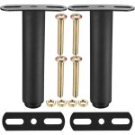 2pcs pieds de lit ajustables 18 - 33cm, pieds de meuble rtractables, pieds de table, pieds t - forme ...