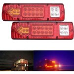 2x feu arrire led, 19 led, 12 v, pour camions, caravanes, fourgons, remorques de bateaux - lntyq