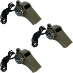 3 pices sifflet boussole camping en plein air randonne sifflet avec fonction boussole lger polyvalent ...