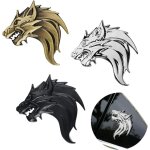 Lntyq 3 pièces tête de loup en métal 3d de voiture autocollant, d'autocollants 3d en métal, tête de loup ... Lntyq 3 pièces tête de loup en métal 3d de voiture autocollant, d'autocollants 3d en métal, tête de loup ...