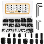 300 pièces vis sans tête hexagonale, kit assortiment vis à six pans creux, m2. 5 / m3 / m4 / m5 / m6 ... 300 pièces vis sans tête hexagonale, kit assortiment vis à six pans creux, m2. 5 / m3 / m4 / m5 / m6 ...