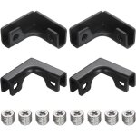 Lntyq 4pcs attache fixation verre, pour 3 - 7mm support fixation verre en l, attache renforc�e en alliage ...