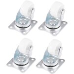 4pcs roulettes pivotantes universelles, roues pivotantes 25 mm, roulette lourde roues silencieuses maximale ...