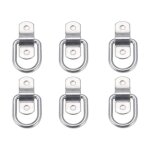 Lot de 6 anneaux d'arrimage robustes pour montage, fixation, sangles, taquets, crochets, ancrages de ...