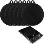 6 pices tapis de protection de plaque  induction lectrique , tapis de silicone antidrapant, plaque ...