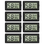 Lntyq lot de 8 mini - hygromètres thermomètres moniteur de jauge d'humidité intérieur numérique avec ... Lntyq lot de 8 mini - hygromètres thermomètres moniteur de jauge d'humidité intérieur numérique avec ...