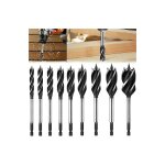 Lntyq ensemble de 9 forets hélicoïdaux, mèches hélicoïdale set accessories professional pour bois, accessoires ... Lntyq ensemble de 9 forets hélicoïdaux, mèches hélicoïdale set accessories professional pour bois, accessoires ...