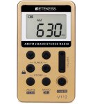 Mini radio portable, radio fm am rechargeable, baladeur, minuterie de sommeil, prise casque, d'extrieur, ...
