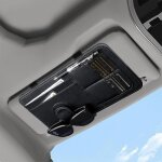 Organiseur de pare - soleil de voiture petit porte - carte en cuir synthtique pour visire, pochette ...