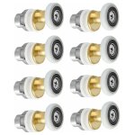 Porte de douche - rouleau roulette roue pour porte de douche roulettes coulissantes porte roue de remplacement ...