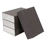 Quatre faces cale a poncer, eponge abrasive de polissage, eponge de ponage pour bois mtal peinture, ...