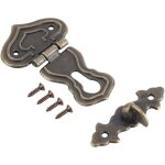 Serrure  verrou en bronze serrures d'armoire crochet  loquet style antique pour petites botes  bijoux ...