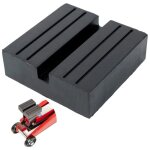 Support universel en caoutchouc pour cric, support 75x75x25 mm avec découpe en u, pour toutes les voitures ... Support universel en caoutchouc pour cric, support 75x75x25 mm avec découpe en u, pour toutes les voitures ...