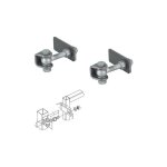 Charnières pour porte industrielle, réglage 3 - d, boulon m20 ø 18mm locinox Charnières pour porte industrielle, réglage 3 - d, boulon m20 ø 18mm locinox