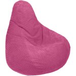 Pouf d'intrieur, pouf pour adultes pour jeux, pouf en velours ctel 90x75 cm avec remplissage en billes ...