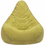 Pouf d'intrieur, pouf pour adultes pour jeux, pouf en velours ctel 90x75 cm avec remplissage en billes ...