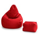 Loft 25 - pouf de jeu avec repose - pieds pour salon, pouf d'extrieur  dossier haut pour adultes avec ...