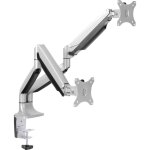 Logilink - bp0043 x2 support de table pour �cran 33, 0 cm (13') - 81, 3 cm (32') argent r�glable en hauteur, ...
