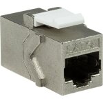 Logilink cat. 6a keystone coupleur nk4017 2x rj45 stp, largeur 14, 5 mm