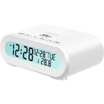Logilink sc0121w radio - rveil fm usb touche sensitive, fonction rveil blanc
