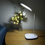 Logozoee lampe de lecture flexible, lampe de table � led � 360 �, interrupteur tactile de table de chevet ...
