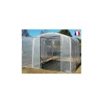 Atout loisir - serre tunnel pro - 230 larg 2. 30 m, long 4 m, fa�ade 1 porte simple et 1 fa�ade pleine ...