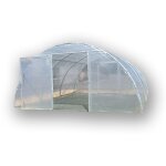 Atout loisir - serre tunnel pro - 450 larg 4. 50 m, long 4 m, faade 2 portes simples