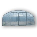 Atout loisir - serre tunnel pro - 500 larg 5 m, long 8 m, faade 1 porte simple et 1 porte dble